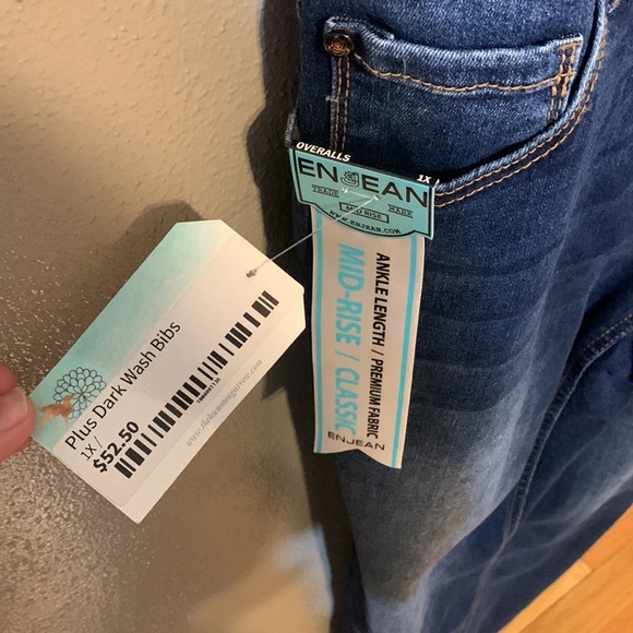 En Jean 1x dark wash bibs - Picture 3 of 4